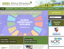 Tablet Screenshot of greenafricadirectory.org